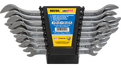 00294 Kpl.kluczy płaskich dwustronnych 6-22mm/  8szt.*(CrV)