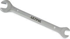 00308 Klucz płaski dwustronny   8x  9mm_(CrV)-polerowany