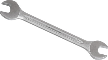 R-00119 Klucz płaski dwustronny 16x17mm_(CrV)-kuty na zimno