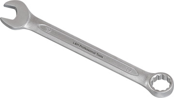 R-00219 Klucz płasko-oczkowy 19mm_(CrV)-kuty na zimno