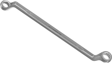 R-01905 Klucz oczkowy odgięty 10x11mm_(CrV)-kuty na zimno