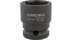 S03A4124 Klucz nasadowy 1/2"-24mm_(Cr-Mo) udarowy 6-kątny