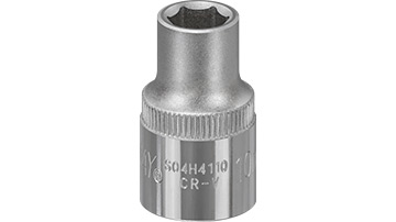 S04H4110 Klucz nasadowy 1/2"- 10mm_(CrV)_  6-kątny