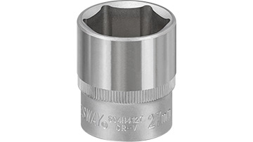 S04H4127 Klucz nasadowy 1/2"- 27mm_(CrV)_  6-kątny
